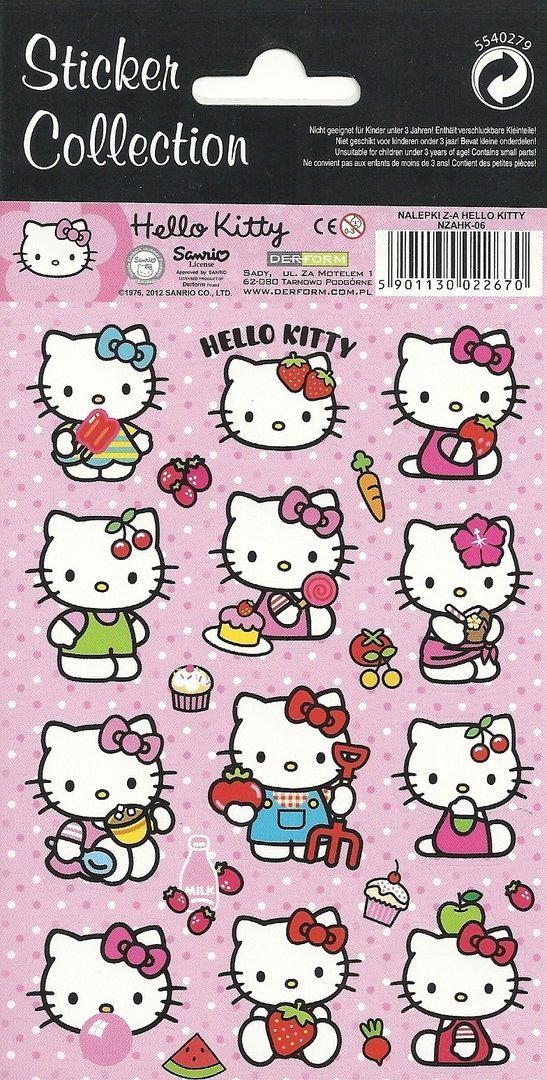 Sticker Hello Kitty Erdbeere Sanrio