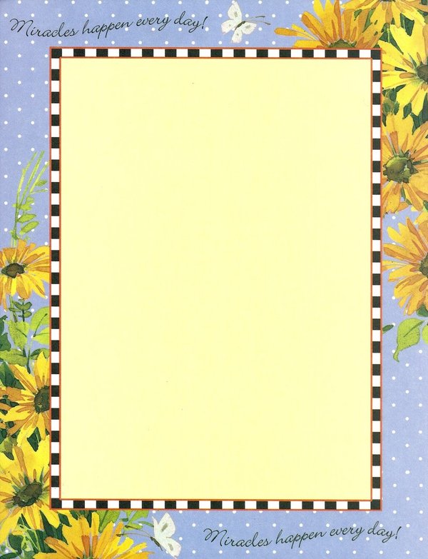 Briefpapier Sonnenblumen Ampad