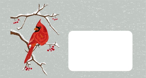 Briefumschlag Kardinal Hühnerstall Kreativ