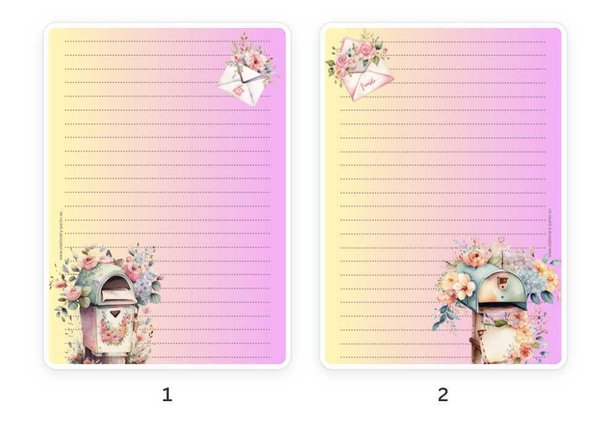 Letter Pad Flowery Mail A5 Stationery Parlor