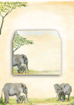 Briefpapier-Set Elefant Floris