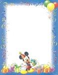 Letter Paper Birthday Mickey Mouse Gartner