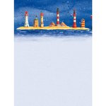 Letter Papers (25) A4 Lighthouses by night WUP