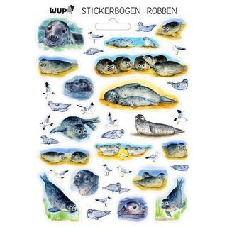 Stickerbogen Robben WUP
