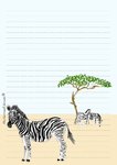 Schreibblock Zebra Hühnerstall Kreativ A5