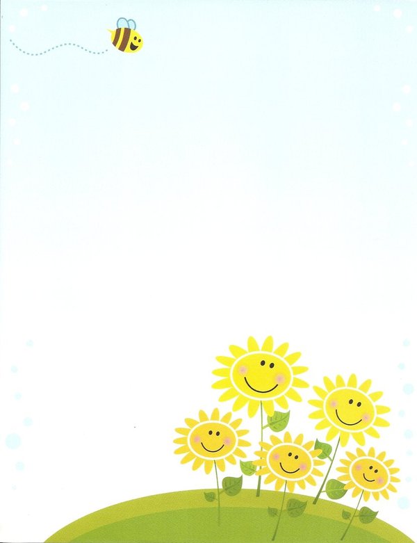 Briefpapier Sunny Flowers Idea Art