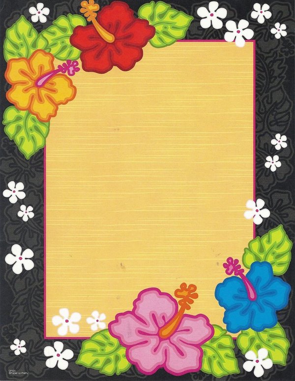 Briefpapier Hawaii-Flowers Paper so Pretty