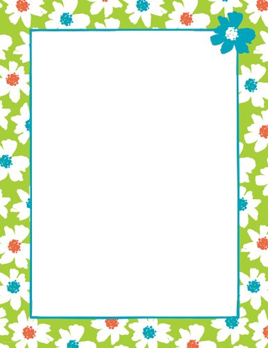 Letter Paper Flowers Border Great Papers