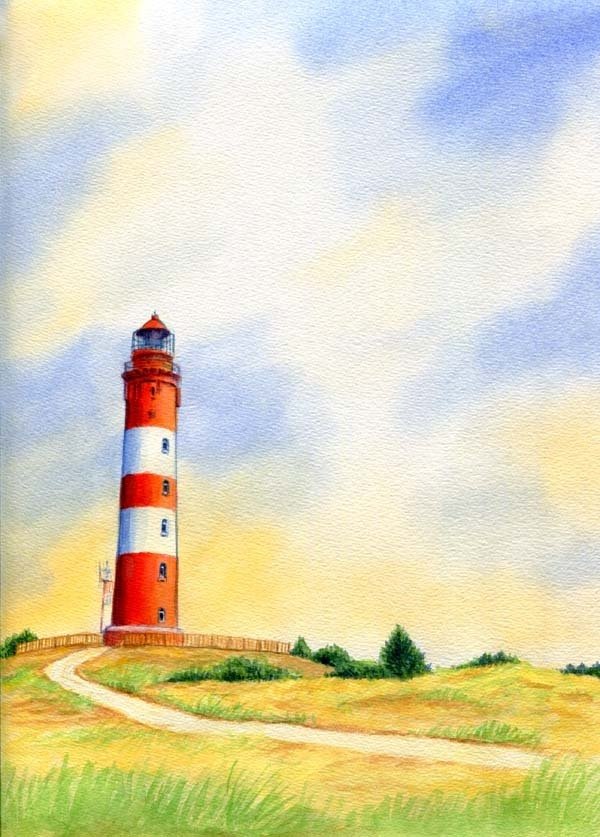 Letter Pad Lighthouse Amrum WUP