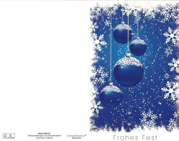 Christmas Card Frohes Fest Raab Verlag