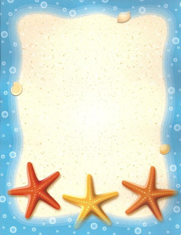 Letter Paper Starfish Trio Idea Art