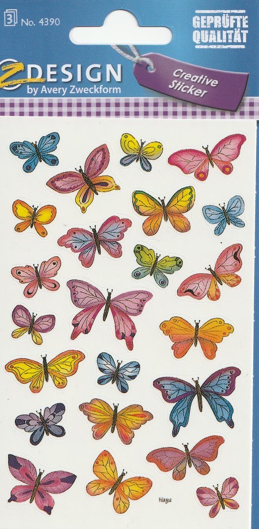 Sticker Schmetterlinge Avery Zweckform