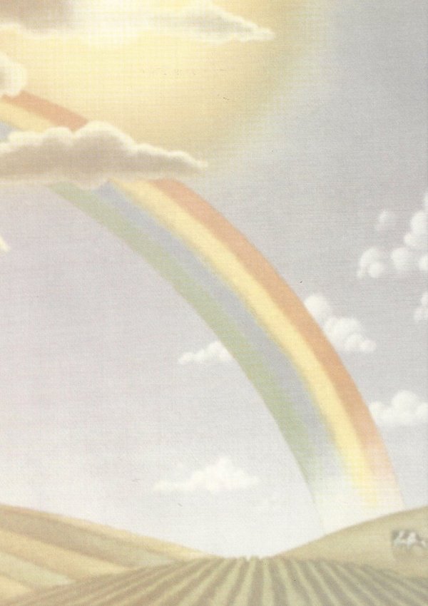 Letter Paper Rainbow Menucard