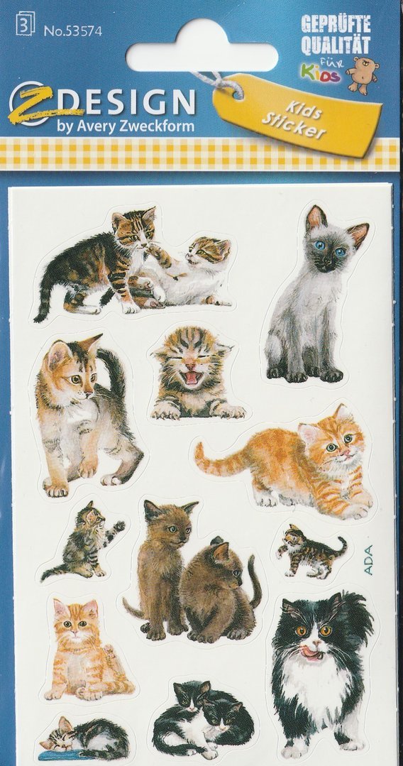 Sticker Katzen Avery Zweckform