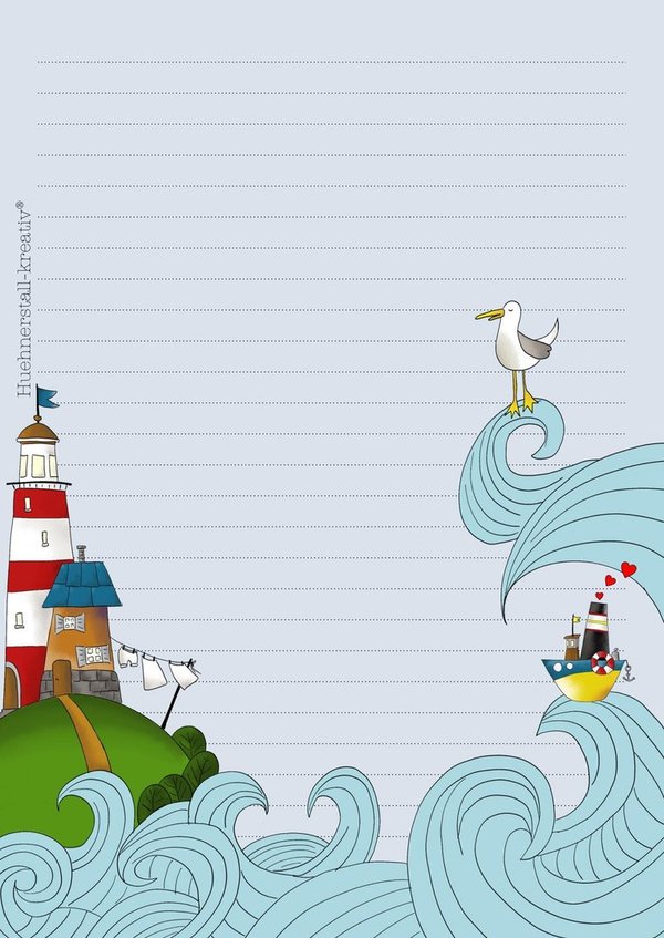 Letter Pad New Lighthouse Hühnerstall Kreativ