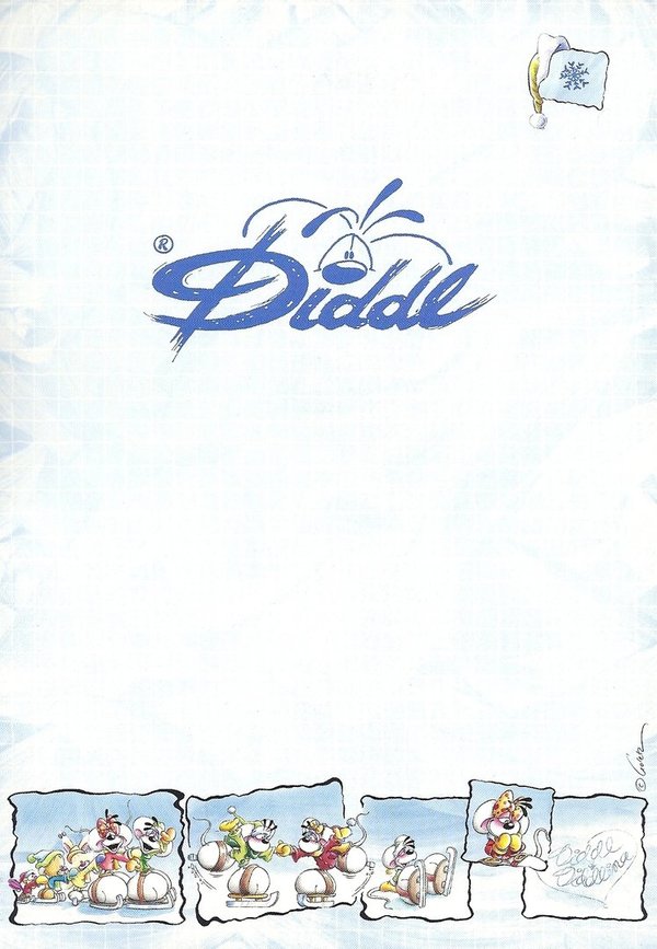 Letter Pad Diddl in winter A5 Depesche