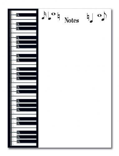 Briefblock Klavier Padblocks A5