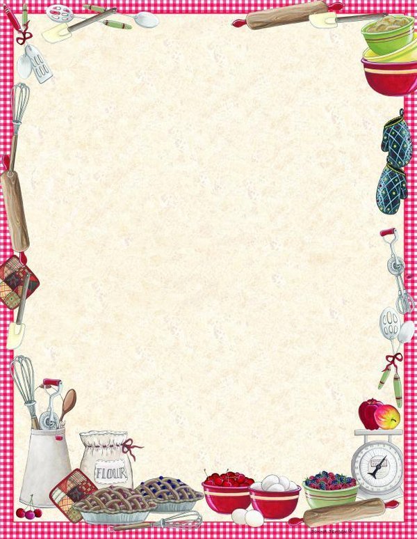 Letter Paper Vintage Baking Posies and Such