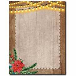 Letter Paper Rustic Holiday Image Shop