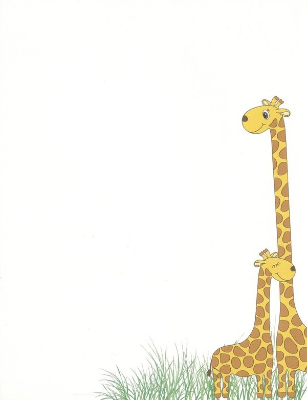 Letter Paper Giraffes Great Papers