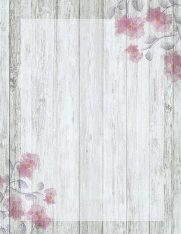 Letter Paper Rustic Flowers Stonehouse Collection