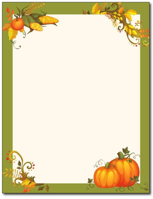 Letter Paper Pumpkins Desktop Publishing Supplies