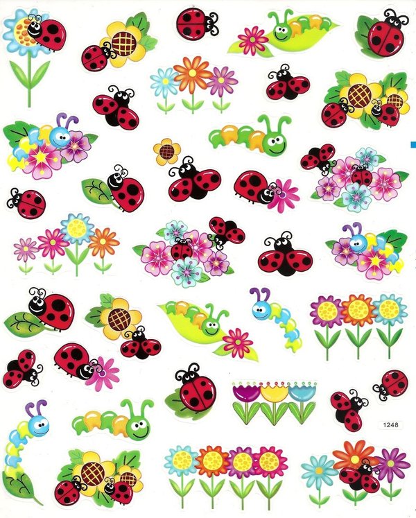 Big Sticker Sheet Ladybugs Postler GmbH