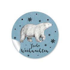 Sticker Polar Bear Blue Fioniony