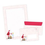 Briefpapier Set Wunschzettel an den Weihnachtsmann Finoniony