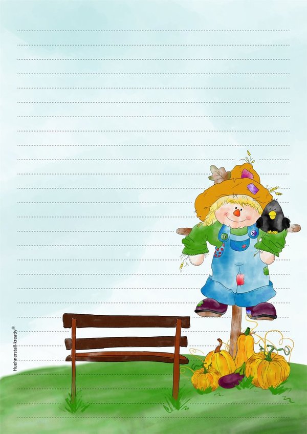Letter Pad Scarecrow A5 Hühnerstall Kreativ