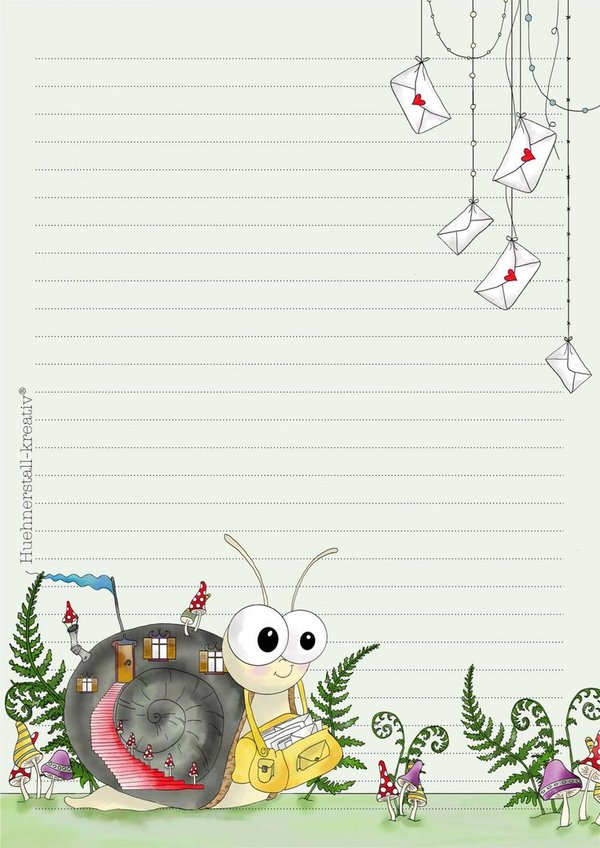 Letter Pad Snail Mail A5 Hühnerstall Kreativ