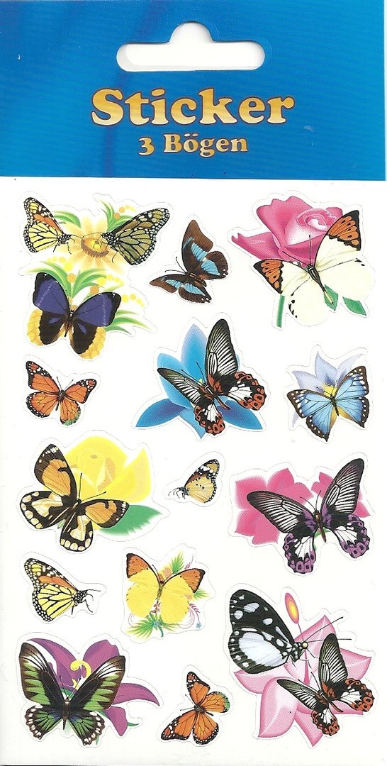 Sticker Colourful Butterflies Taunus Verlag