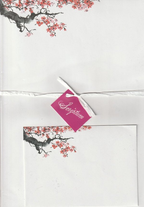 Letter Set Cherry Blossoms Venceremos