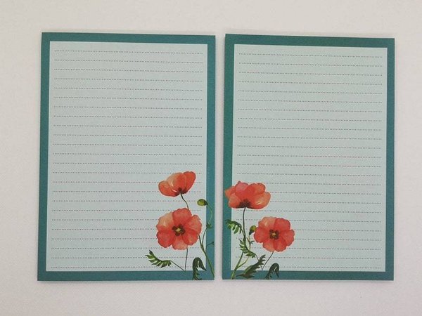 Letter Pad Poppy Stationery Parlor A5