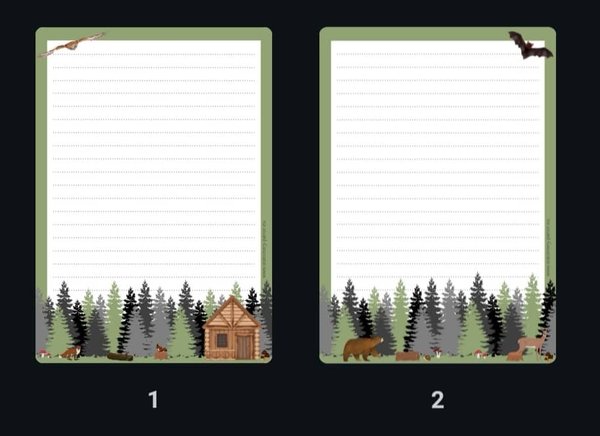 Letter Pad Woodland Animals Stationery Parlor A5