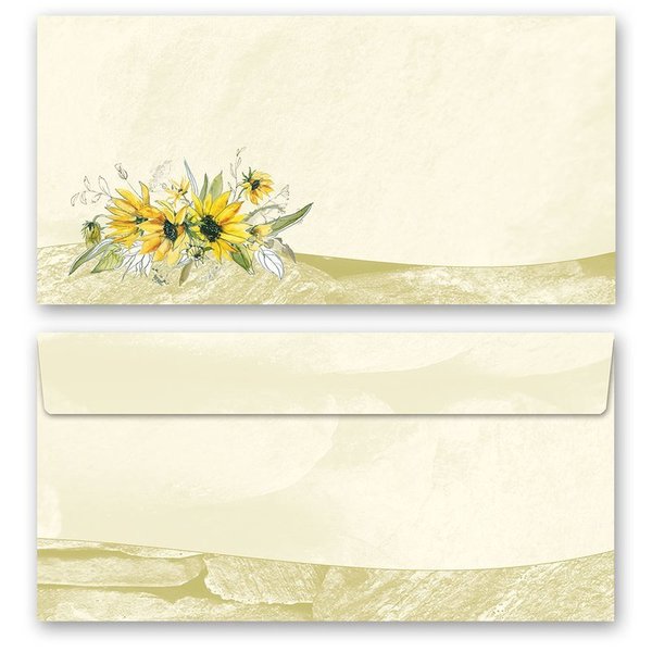 Envelope Sunflowers Paper-Media