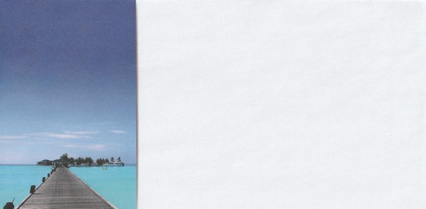 Envelope South Sea Lagoon Paper and Picture