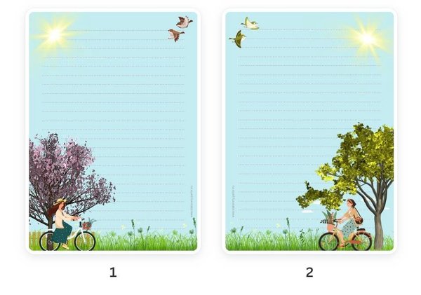 Letter Pad Spring A5 Stationery Parlor