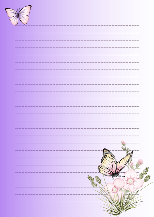 Schreibblock Schmetterling A4 Doreens Briefpapierwelt