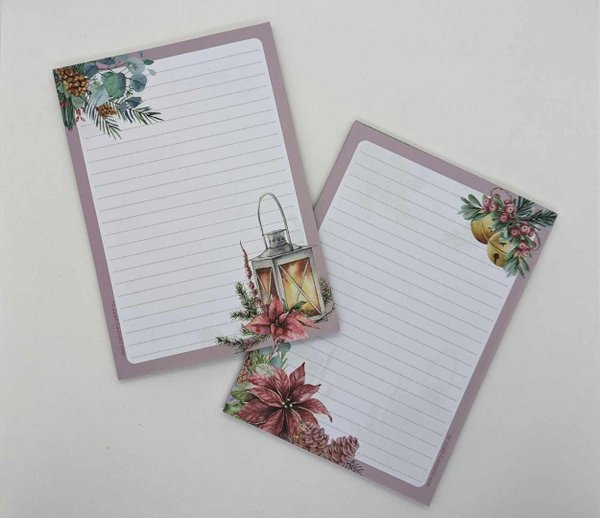 Letter Pad Poinsettia A5 Stationery Parlor